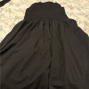 Elegant Black Strapless Dress